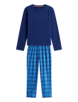 Tommy Hilfiger - Ls Pj Straight Set Flannel Print - Pikkade varrukatega T-s&auml;rgid - 128-140