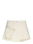 Monki - Asymmetric Cotton Twill Wrap Skort - L&uuml;hikesed seelikud - 36