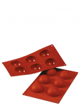 Silikomart - Silikoneform Halvkugle 6 Stk. &Oslash;60 H30 - Koogikese- ja muffinivormid - FOR 6PCS