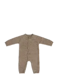Smallstuff - Jumpsuit, Square Knit, Merino Wool, Powder - Kombinesoonid - 68/74
