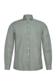 Lindbergh Black - 1927: Cotton/Lin Shirt Wf L/S - Vabaaja s&auml;rgid - XXL