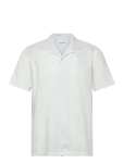 Lindbergh - Striped Seersucker Resort Shirt S/S - Vabaaja s&auml;rgid - XL