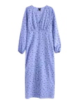 Lindex - Long-Sleeved Midi Dress In Seersucker - P&otilde;lveni ja midi - S