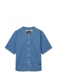 Mads N&oslash;rgaard - Striped Denim Paradise Shirt - L&uuml;hikeste varrukatega s&auml;rgid - XXL