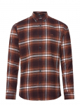 Lindbergh - Brushed Checked Shirt L/S - Vabaaja s&auml;rgid - L