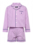Ralph Lauren Kids - Rlg Woven L/S & Short Set - Pidžaamakomplektid - 116