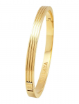 Nialaya - Men's Gold Gentleman Bangle - K&auml;ev&otilde;rud - L