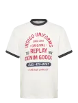 Replay - T-Shirt Regular - L&uuml;hikeste varrukatega - XXL