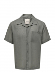 ONLY & SONS - Onslaurence Linen Resort Collar Ss Noos - Vabaaja s&auml;rgid - S