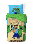 Minecraft - Bed Linen Minecraft Sand Castles 140X200 60X63 Cm - Voodipesukomplektid - 140X20060X63CM