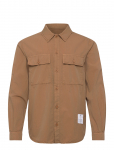 Closed - Utility Shirt W/ Elbow Patches Shirts & Blouses Nutmeg - Vabaaja s&auml;rgid - M