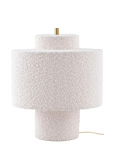 Globen Lighting - Table Lamp Noah 25 White Boucl&eacute; - Laualambid - 25X25X31CM