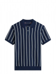 Tommy Hilfiger - Knitted Vertical Stripe Ss Polo - L&uuml;hikeste varrukatega - S