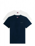 Tommy Jeans - Tjm Slim Linear Ss Tee 2Pack Ext - L&uuml;hikeste varrukatega - S