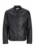 Jack & Jones - Jjedylan Pu Biker Jacket Noos - Nahk - XXL