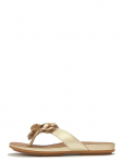 FitFlop - Gracie Flower Leather Flip-Flops - Pl&auml;tud - 42