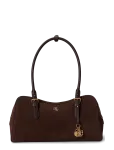 Lauren Ralph Lauren - Suede Large Marcy Zip Satchel - V&auml;ikesed &uuml;le&otilde;lakotid - ONE SIZE