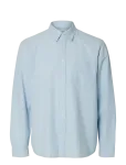 Selected - Slhregfreddie Solid Seersucker Ls Shirt - Vabaaja s&auml;rgid - M