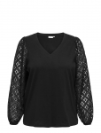 ONLY Carmakoma - Careffie Ls V-Neck Blouse Jrs - Pikkade varrukatega - 50-52