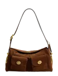 Coach - The Coach Originals Suede Turnlock Haversack Bag - V&auml;ikesed &uuml;le&otilde;lakotid - ONE SIZE