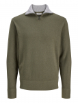 JJ REBEL - Jrebbeaton Knit Half Zip - Poolpika lukuga džemprid - XL