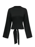 ONLY - Onlestrid L/S Tie Top Jrs - Pikkade varrukatega - M