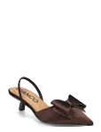 Bianco - Biakristin Kitten Heel Bow Slingback Satin - Kontsaga slingback-kingad - 38