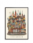 Martin Schwartz - Stockholmstandard Poster - Linnad ja kaardid - 50X70CM