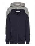 Minymo - Sweat Jacket W. Hood (2-Pack) - Kapuutsiga pusad - 122