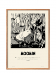 PSTR Studio - Moomin X Pstr Studio - Long Journey - Black & White - 50X70CM