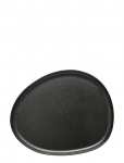Aida - Raw Titanium Black - Organic Frokost Tallerken 1 Stk 24X21 Cm - Serveerimisvaagnad - ONE SIZE
