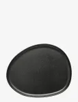 Aida - Raw Titanium Black - Organic Frokost Tallerken  1 Stk 24X21 Cm - Serveerimisvaagnad - ONE SIZE