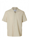Selected - Slhrelaxsun Shirt Ss Resort - L&uuml;hikeste varrukatega - M