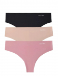 Calvin Klein - Thong 3Pk - Stringid - XL