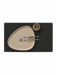 LIND DNA - 4-Set Table Mat Square L Nupo Black Ink - Lauamatid - 35X45CM