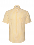 GANT - Reg Cotton Linen Stripe Ss Shirt - Linased s&auml;rgid - L
