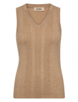 MOS MOSH - Mmrelena Tani Rib V-Neck Tank Top - Kootud vestid - S
