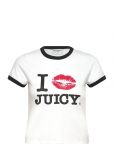 Juicy Couture - I &lsquo;Kiss&rsquo; Jc Fitted Ringer Tee - L&uuml;hikeste varrukatega - M