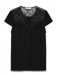 Rosemunde - Rwelif Capsleeve Regular Lace Blous - L&uuml;hikeste varrukatega - 40