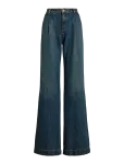 Lauren Ralph Lauren - High-Rise Pleated Wide-Leg Jean - Laiad - 36