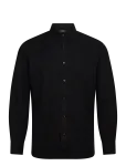 Clean Cut Copenhagen - Malvin Jaquard Shirt - Mustriga s&auml;rgid - M