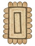 House Doctor - T&aelig;ppe, Hddenta, Gr&oslash;n;Natur - Uksematid - 90X60X0CM