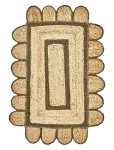 House Doctor - Door Mat, Hddenta, Green, Nature - Uksematid - 90X60CM