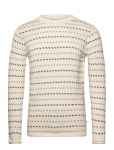 Knowledge Cotton Apparel - Organic Cotton Jacquard Knit - Rege - &Uuml;mara kaelusega - XXL