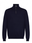 Lindbergh Black - 100% Merino Half Zip Knit - Poolpika lukuga džemprid - M