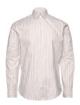 Lindbergh - Striped Superflex Oxford L/S - Oxfordi s&auml;rgid - XXL