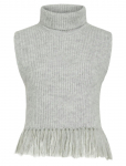 Vila - Vizariah High Neck Poncho/Ka - Kootud vestid - ONE SIZE