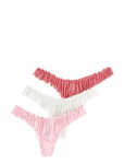 Lindex - 3-Pack Thong With Low Waist - Stringid - S
