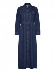 Vero Moda - Vmmolly Ls Ank Denim Dress - Maksikleidid - XS