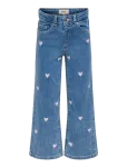 Kids Only - Kmgjuicy Wide Leg Heart Emb Jeans Noos - Laiad teksad - 92